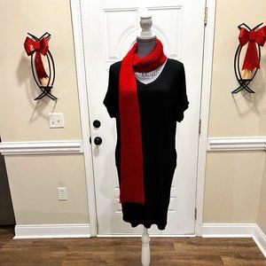 Black Boutique V-Neck Dress with Pockets